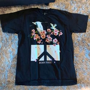 Mens (L) Black Graphic Tee